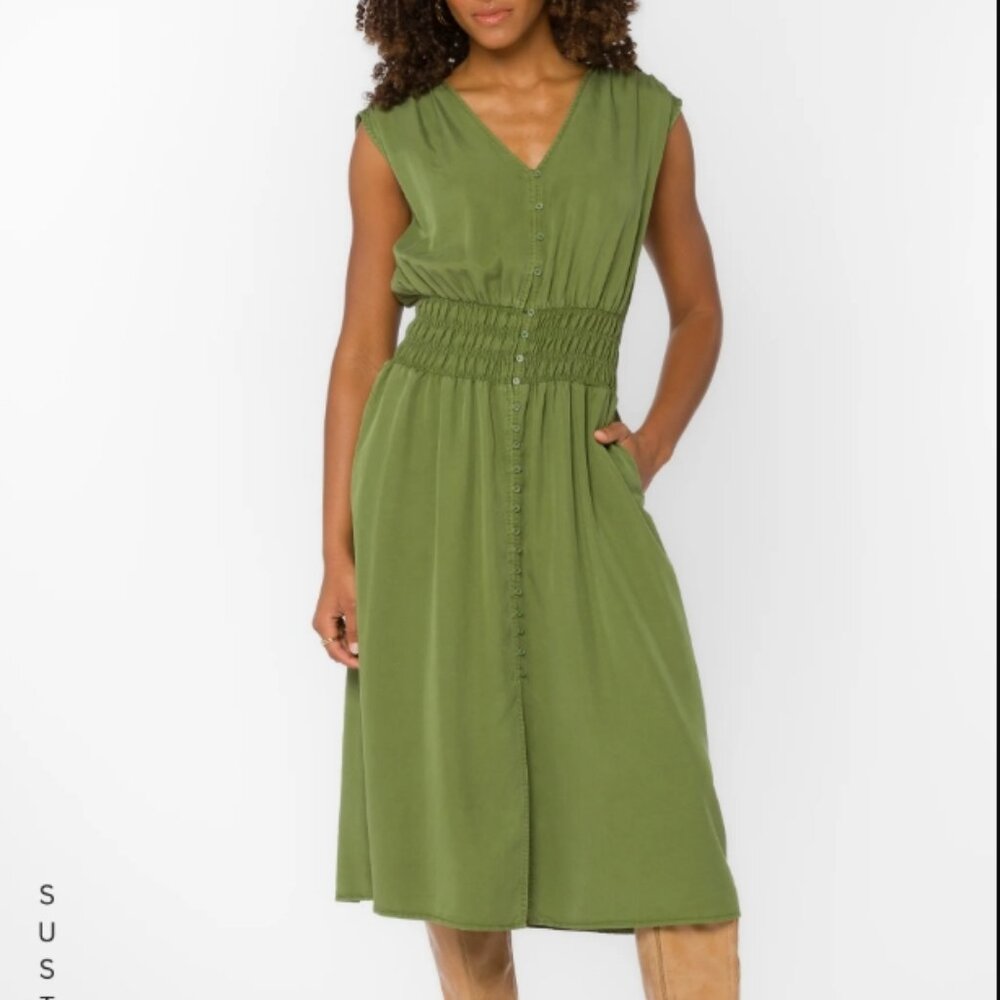 💛 Velvet Heart - Persa Olive Dress – NEW with Tags